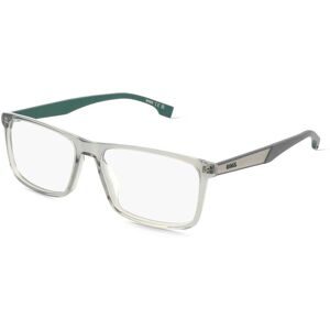 Safilo SpA Boss 1768/G Herren-Brille inkl. Gläser Vollrand Eckig Acetat-Gestell 57/16/150, Grau