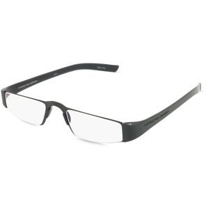 DE RIGO Vision D.A.CH. GmbH Porsche Design P8801 Unisex-Fertiglesebrille Vollrand Eckig Metall-Gestell, Schwarz