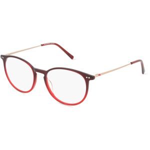 Eschenbach Optik GmbH Humphrey?s eyewear 581069 Unisex-Brille inkl. Gläser Vollrand Panto Acetat-Gestell 51/17/145, Rot