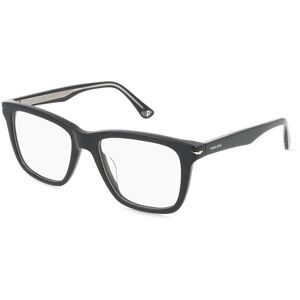 DE RIGO Vision D.A.CH. GmbH Police VPLN19 Herren-Brille inkl. Gläser Vollrand Quadratisch Acetat-Gestell 53/18/145, Schwarz