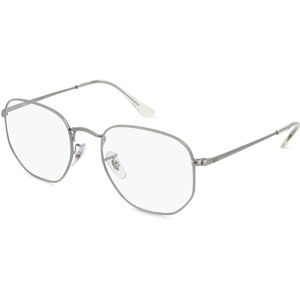 Luxottica Fashion Brillen Vertriebs GmbH Ray-Ban RX6448 Unisex-Brille inkl. Gläser Vollrand Quadratisch Metall-Gestell 51/21/145, Grau