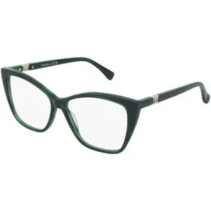 Marcolin Deutschland GmbH Max Mara MM5036 Damen-Brille inkl. Gläser Vollrand Cat Eye Acetat-Gestell 54/14/140, Grün