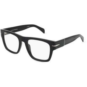 Safilo SpA David Beckham DB 7020/BOLD Herren-Brille inkl. Gläser Vollrand Quadratisch Acetat-Gestell 54/19/145, Schwarz