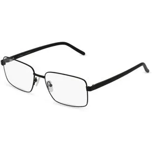 Xiamen Careyou Optical Co., Ltd Fielmann CY 017 FLEX CL Herren-Brille inkl. Gläser Vollrand Quadratisch Edelstahl-Gestell 57/17/140, Schwarz