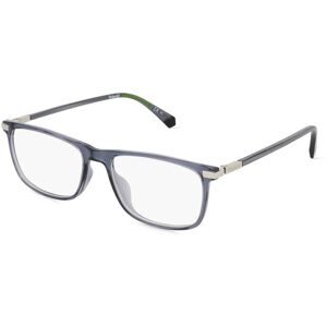 Safilo GmbH Polaroid PLD D458/G Herren-Brille inkl. Gläser Vollrand Quadratisch Kunststoff-Gestell 54/17/145, Grau