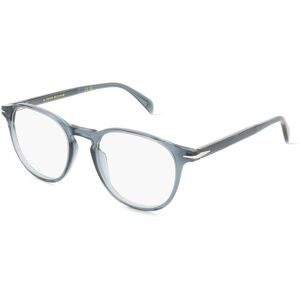 Safilo GmbH David Beckham DB1018 Herren-Brille inkl. Gläser Vollrand Panto Acetat-Gestell 51/20/150, Blau