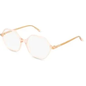 C&S CO. LTD. Fielmann ABC 092 FA EMMA Damen-Brille inkl. Gläser Vollrand Geometrisch Acetat-Gestell 55/16/145, Pink