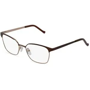 C&S CO. LTD. Fielmann ABC 055 FLEX FA Damen-Brille inkl. Gläser Vollrand Quadratisch Edelstahl-Gestell 52/17/130, Braun