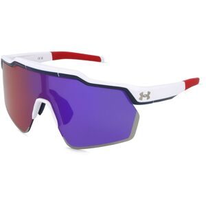 Safilo GmbH Under Armour UA FLIPPED PRO Herren-Sonnenbrille Halbrand Monoscheibe Kunststoff-Gestell, Weiß