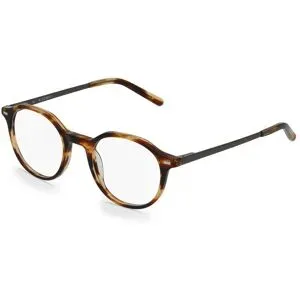 Bossin Eyewear Fielmann BC 012 FLEX CL Unisex-Brille inkl. Gläser Vollrand Panto Kunststoff-Gestell 46/20/135, Havanna