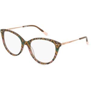 Safilo GmbH Missoni 0109 Damen-Brille inkl. Gläser Vollrand Cat Eye Acetat-Gestell 54/18/140, Bunt