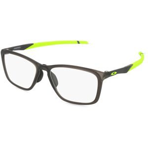 Luxottica Fashion Brillen Vertriebs GmbH Oakley OX8062D Herren-Brille inkl. Gläser Vollrand Quadratisch Kunststoff-Gestell 57/17/143, Grau