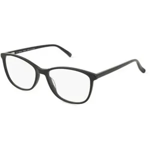C&S CO. LTD. Fielmann ABC 081 FLEX CL VALERIA Damen-Brille inkl. Gläser Vollrand Quadratisch Acetat-Gestell 53/16/135, Schwarz