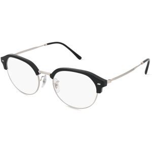 Luxottica Fashion Brillen Vertriebs GmbH Ray-Ban RX7229 Unisex-Brille inkl. Gläser Vollrand Quadratisch Kunststoff-Gestell 53/20/145, Schwarz