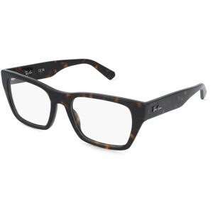 Luxottica Fashion Brillen Vertriebs GmbH Ray-Ban 0RX5448 Unisex-Brille inkl. Gläser Vollrand Geometrisch Acetat-Gestell 55/19/145, Havanna