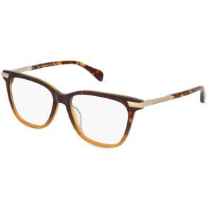 Safilo GmbH Rag & Bone RNB3046/G Damen-Brille inkl. Gläser Vollrand Butterfly Acetat-Gestell 53/16/140, Havanna