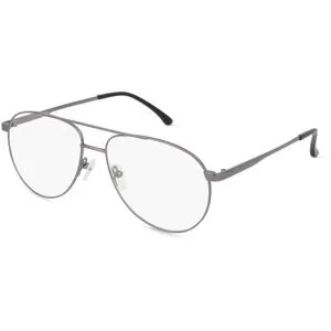 Wenzhou Bada Optical Co. , LTD Fielmann BD 546 CL Herren-Brille inkl. Gläser Vollrand Pilot Edelstahl-Gestell 56/15/145, Grau