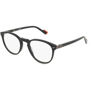 DE RIGO Vision D.A.CH. GmbH Sting VST502 Unisex-Brille inkl. Gläser Vollrand Panto Acetat-Gestell 50/21/140, Schwarz