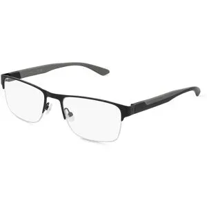 Marchon Germany GmbH Calvin Klein CK21304 Herren-Brille inkl. Gläser Halbrand Quadratisch Metall-Gestell 54/19/145, Schwarz