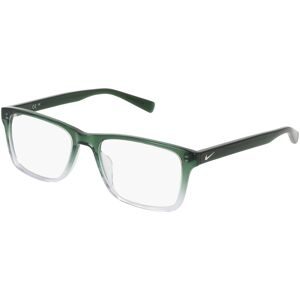 Marchon Germany GmbH Nike NIKE 1000Y Unisex-Brille inkl. Gläser Vollrand Eckig Acetat-Gestell 52/17/140, Grün