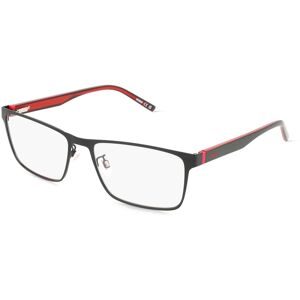 Safilo SpA Hugo HG 1316/G Herren-Brille inkl. Gläser Vollrand Eckig Metall-Gestell 57/17/145, Schwarz