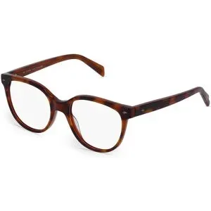 Tongda Optical Fielmann AT 018 CL Damen-Brille inkl. Gläser Vollrand Butterfly Acetat-Gestell 52/19/140, Havanna