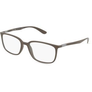 Luxottica Fashion Brillen Vertriebs GmbH Ray-Ban RX7208 Unisex-Brille inkl. Gläser Vollrand Quadratisch Acetat-Gestell 54/18/145, Braun