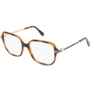 Marchon Germany GmbH Ferragamo SF3012 Damen-Brille inkl. Gläser Vollrand Eckig Acetat-Gestell 53/16/140, Havanna