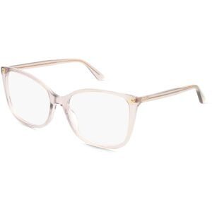 Kering Eyewear Spa Gucci GG0026O ULTRALIGHT Unisex-Brille inkl. Gläser Vollrand Cat Eye Acetat-Gestell 53/17/140, Grau