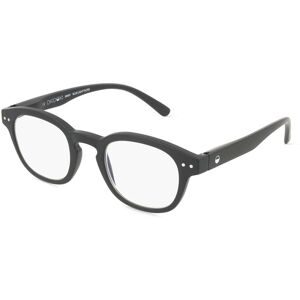 Optim OKIDOKI JIMMY Reader Unisex-Fertiglesebrille Vollrand Panto Kunststoff-Gestell, Schwarz