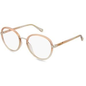 Kering Eyewear Spa Chloé CH0308O Damen-Brille inkl. Gläser Vollrand Rund Kunststoff-Gestell 53/20/140, Orange