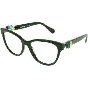 Luxottica Fashion Brillen Vertriebs GmbH Swarovski 0SK2004 Damen-Brille inkl. Gläser Vollrand Rund Acetat-Gestell 54/18/135, Grün