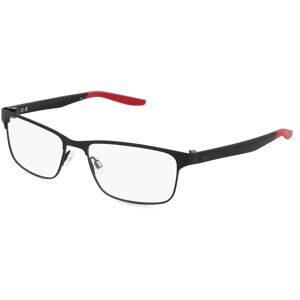 Marchon Germany GmbH Nike 8130 Unisex-Brille inkl. Gläser Vollrand Quadratisch Metall-Gestell 54/16/140, Schwarz