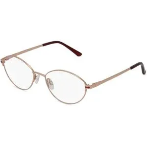 Wenzhou Ouhai Glasses Co., Ltd. Fielmann OU 015 FLEX CL Damen-Brille inkl. Gläser Vollrand Oval Edelstahl-Gestell 52/17/130, Gold