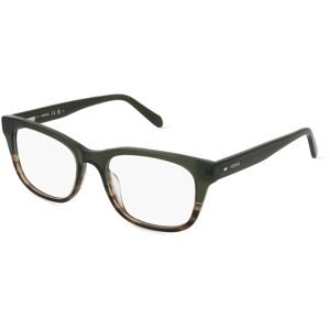 Safilo GmbH Fossil 7169 Herren-Brille inkl. Gläser Vollrand Quadratisch Acetat-Gestell 52/18/145, Grün