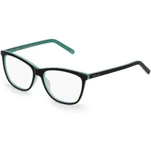 Polar Revert Polar 949 Damen-Brille inkl. Gläser Vollrand Quadratisch Kunststoff-Gestell 56/15/140, Schwarz