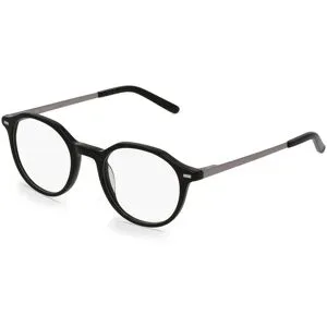 Bossin Eyewear Fielmann BC 012 FLEX CL Unisex-Brille inkl. Gläser Vollrand Panto Kunststoff-Gestell 46/20/135, Schwarz