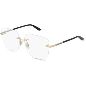 Luxottica Fashion Brillen Vertriebs GmbH Dolce&Gabbana DG1360 Damen-Brille inkl. Gläser Randlos Quadratisch Metall-Gestell 57/13/145, Gold