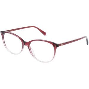 Kering Eyewear Spa Gucci GG 0550O Damen-Brille inkl. Gläser Vollrand Butterfly Acetat-Gestell 51/16/140, Rot