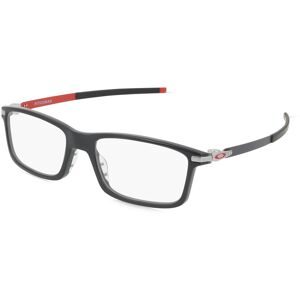 Luxottica Fashion Brillen Vertriebs GmbH Oakley OX8050 Herren-Brille inkl. Gläser Vollrand Quadratisch Kunststoff-Gestell 55/18/140, Schwarz