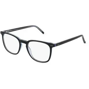 Wenzhou Lanson International Co., Ltd. Fielmann LN 050 CL FELIX Herren-Brille inkl. Gläser Vollrand Quadratisch Acetat-Gestell 51/20/150, Schwarz
