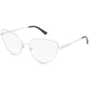 Luxottica Fashion Brillen Vertriebs GmbH Jimmy Choo JC2008 Damen-Brille inkl. Gläser Vollrand Cat Eye Edelstahl-Gestell 56/17/140, Grau