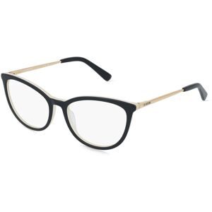 Safilo GmbH Love Moschino MOL678 Damen-Brille inkl. Gläser Vollrand Cat Eye Acetat-Gestell 54/17/140, Schwarz