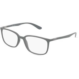 Luxottica Fashion Brillen Vertriebs GmbH Ray-Ban RX7208 Unisex-Brille inkl. Gläser Vollrand Quadratisch Acetat-Gestell 54/18/145, Grau