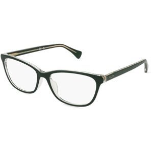 Luxottica Fashion Brillen Vertriebs GmbH Ralph RA7133U Damen-Brille inkl. Gläser Vollrand Quadratisch Acetat-Gestell 55/16/140, Grün