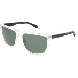 Marcolin Deutschland GmbH Timberland TB00037 Herren-Sonnenbrille Vollrand Quadratisch Kunststoff-Gestell, Transparent