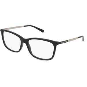 Luxottica Fashion Brillen Vertriebs GmbH Michael Kors MK4030 Damen-Brille inkl. Gläser Vollrand Quadratisch Acetat-Gestell 54/16/135, Schwarz