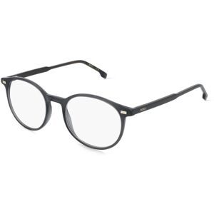 Safilo SpA BOSS 1885 Herren-Brille inkl. Gläser Vollrand Panto Acetat-Gestell 51/20/150, Grau