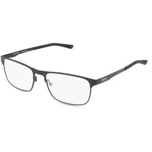 Safilo GmbH Smith SPROCKET Herren-Brille inkl. Gläser Vollrand Quadratisch Edelstahl-Gestell 55/17/140, Schwarz