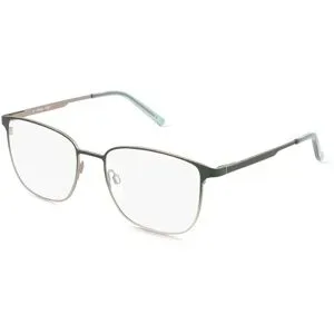 C&S CO. LTD. Fielmann ABC 104 FLEX CL PIERRE Herren-Brille inkl. Gläser Vollrand Quadratisch Edelstahl-Gestell 54/18/140, Grün